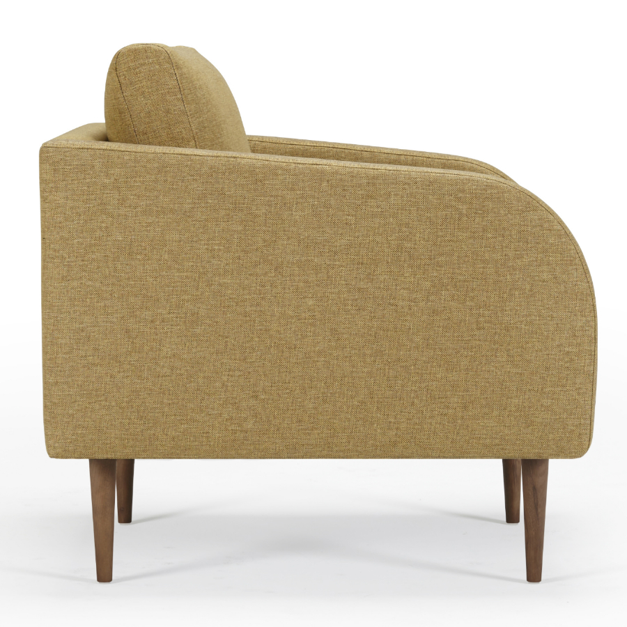 Кресло Hugo с ножками из дуба/ореха, песочное Kragelund 37001248241 - Вид №2