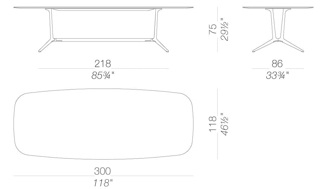 Прямоугольный стол Lapalma TRAIL ARCH-00027607 - Вид №8