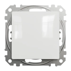 Выключатель встраиваемый Systeme Electric Sedna Design  1 клавиша, цвет белый