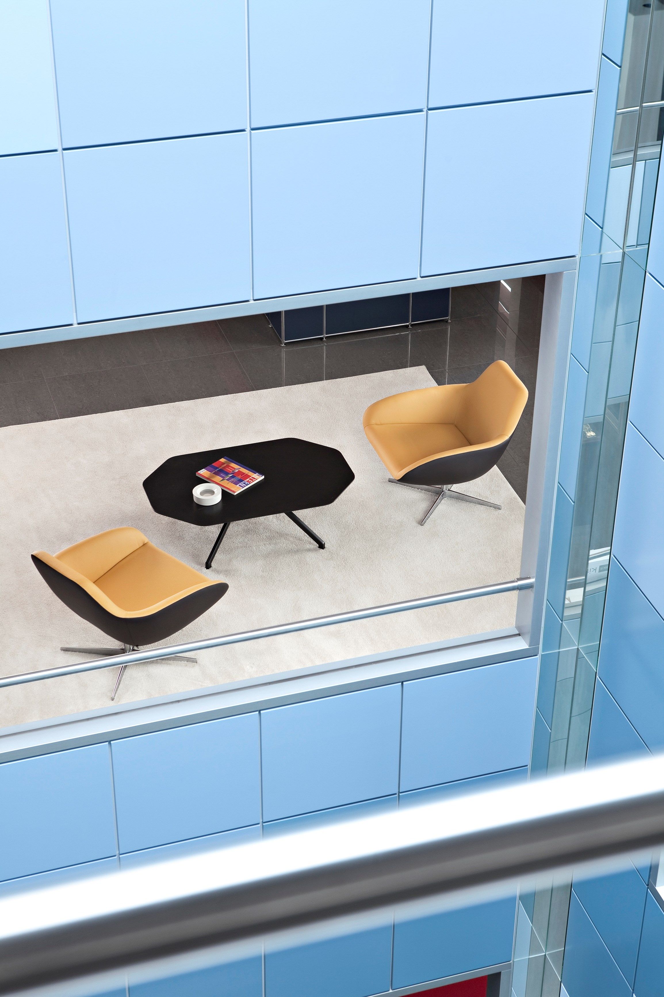 Низкий журнальный столик из шпона ALMA DESIGN X Table ARCH-00042652 - Вид №2