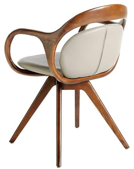 Angel Cerdá Деревянный стул с подлокотниками New chair 4060 lc17103 Angel Cerda - Вид №2