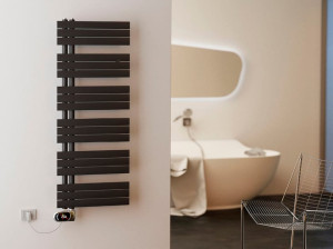 Стальной вертикальный электрический полотенцесушитель