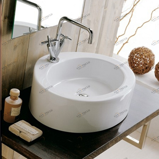 8017 Накладная раковина на столешницу  овальная Scarabeo Ceramiche 