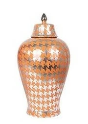 Ваза керамическая серебро малая 36 см "Узор" UNICO ДИЗАЙНЕРСКИЕ 255384 Золото;оранжевый