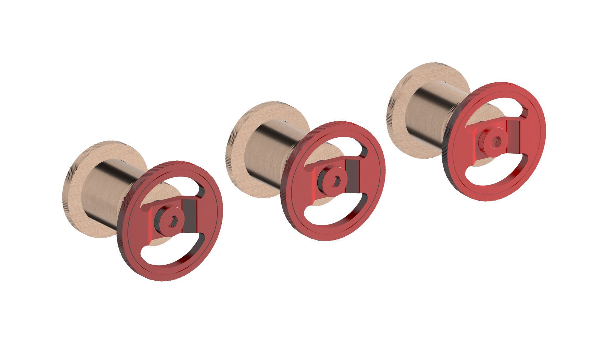 Встраиваемый смеситель для душа с 3 отверстиями и переключателем IB Bold ARCH-00029546 - Вид №21