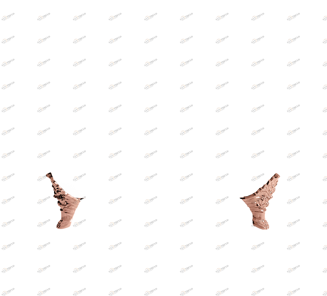 Gentry Home Bexley Cast iron bathtubs with feet Императорское розовое золото GH101329 