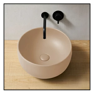 BAERALN Накладная раковина на столешницу  круглая Ceramica Cielo