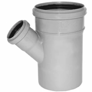 Тройник канализационный ПВХ Д110х50мм 45 градусов