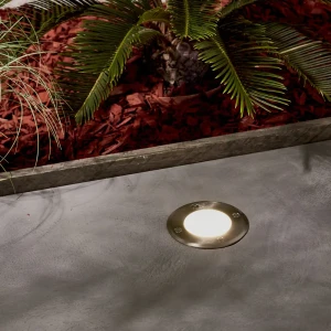 Светильник точечный встраиваемый светодиодный уличный Kreaforta Calamba 28 Вт IP44 цвет хром