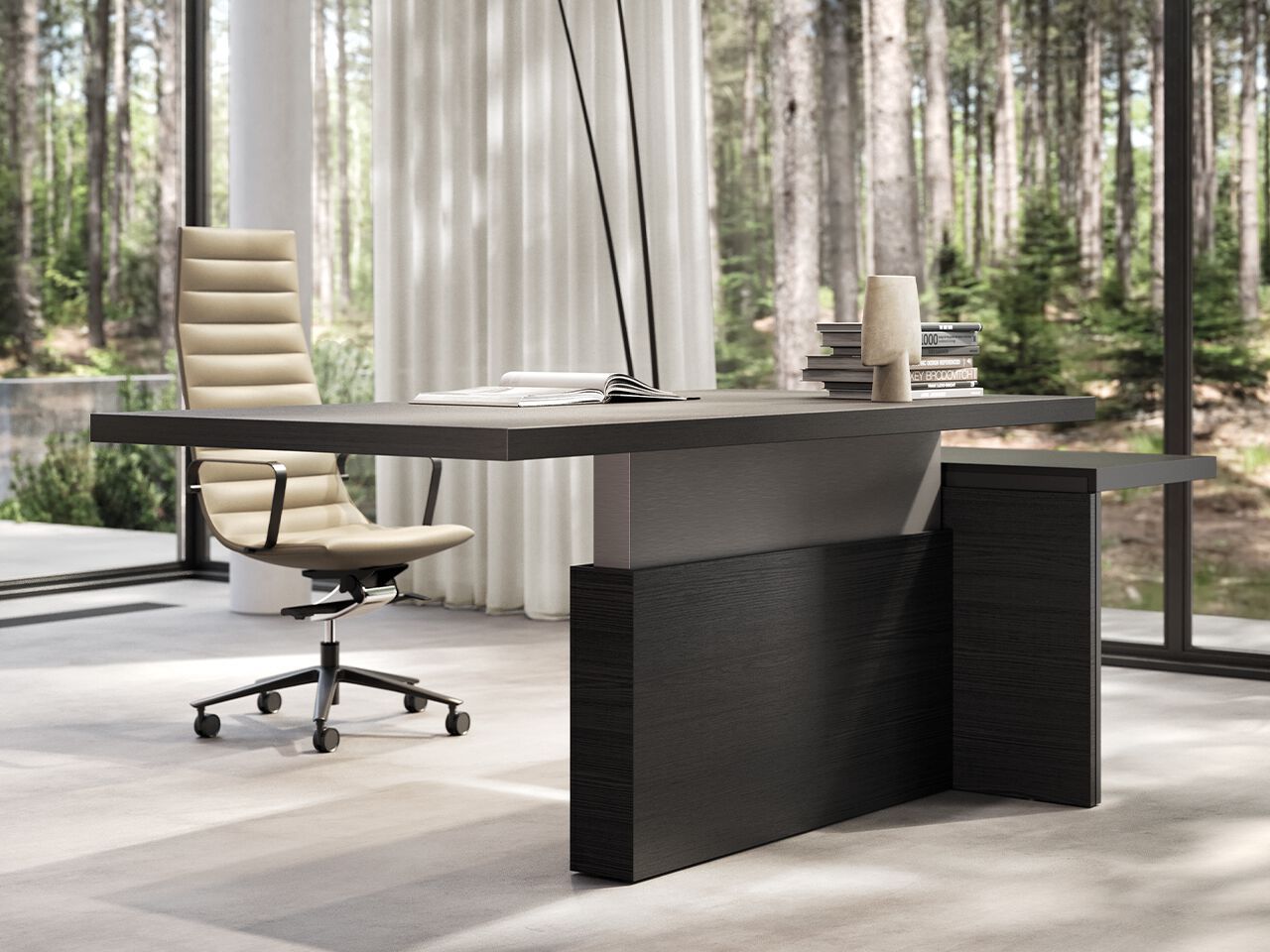 Деревянный направленный прямоугольный стол FREZZA Mux70 ARCH-00067896 - Вид №2