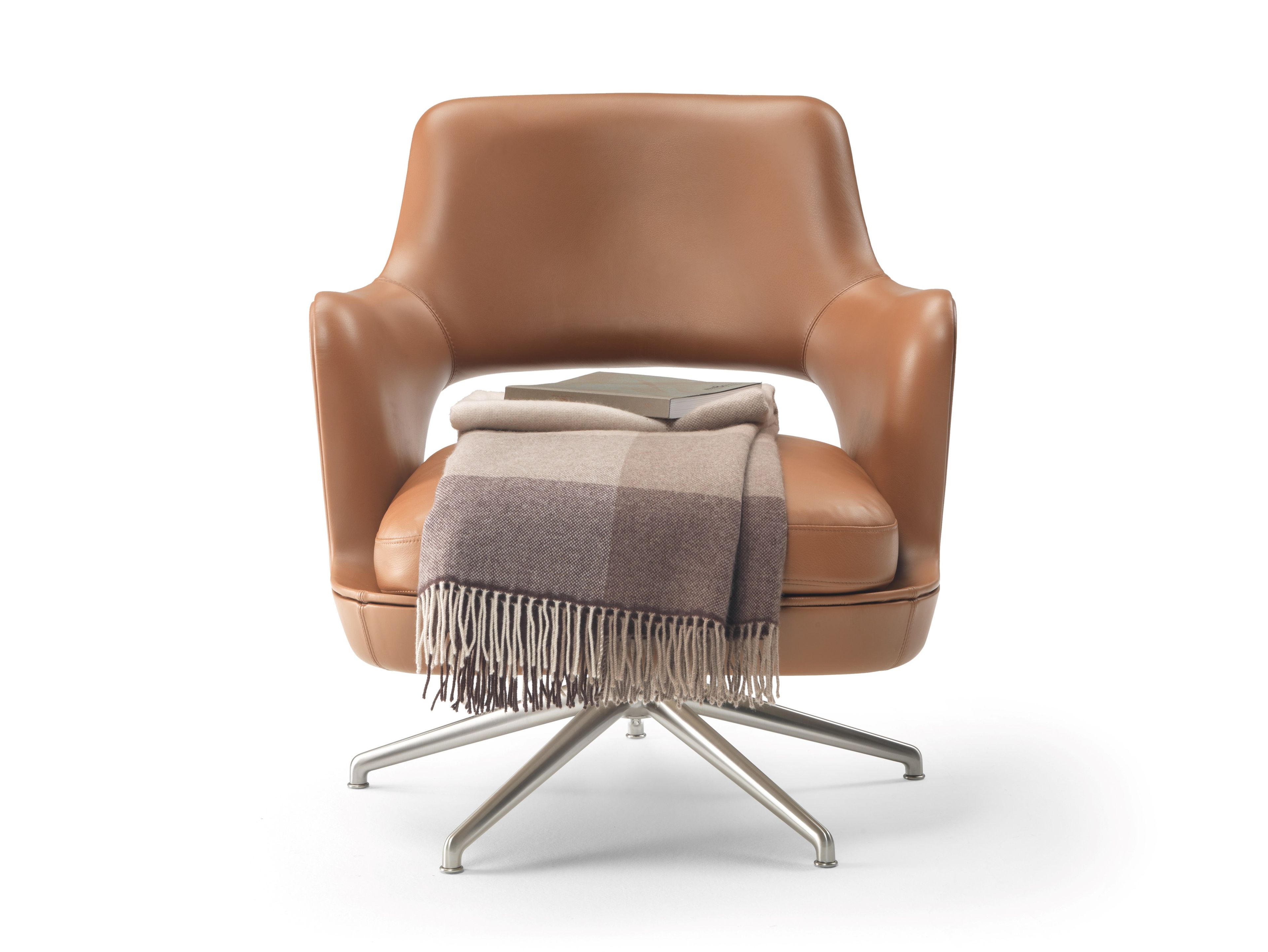 5-спицевое кожаное вращающееся кресло Flexform Eliseo ARCH-00142702 - Вид №1