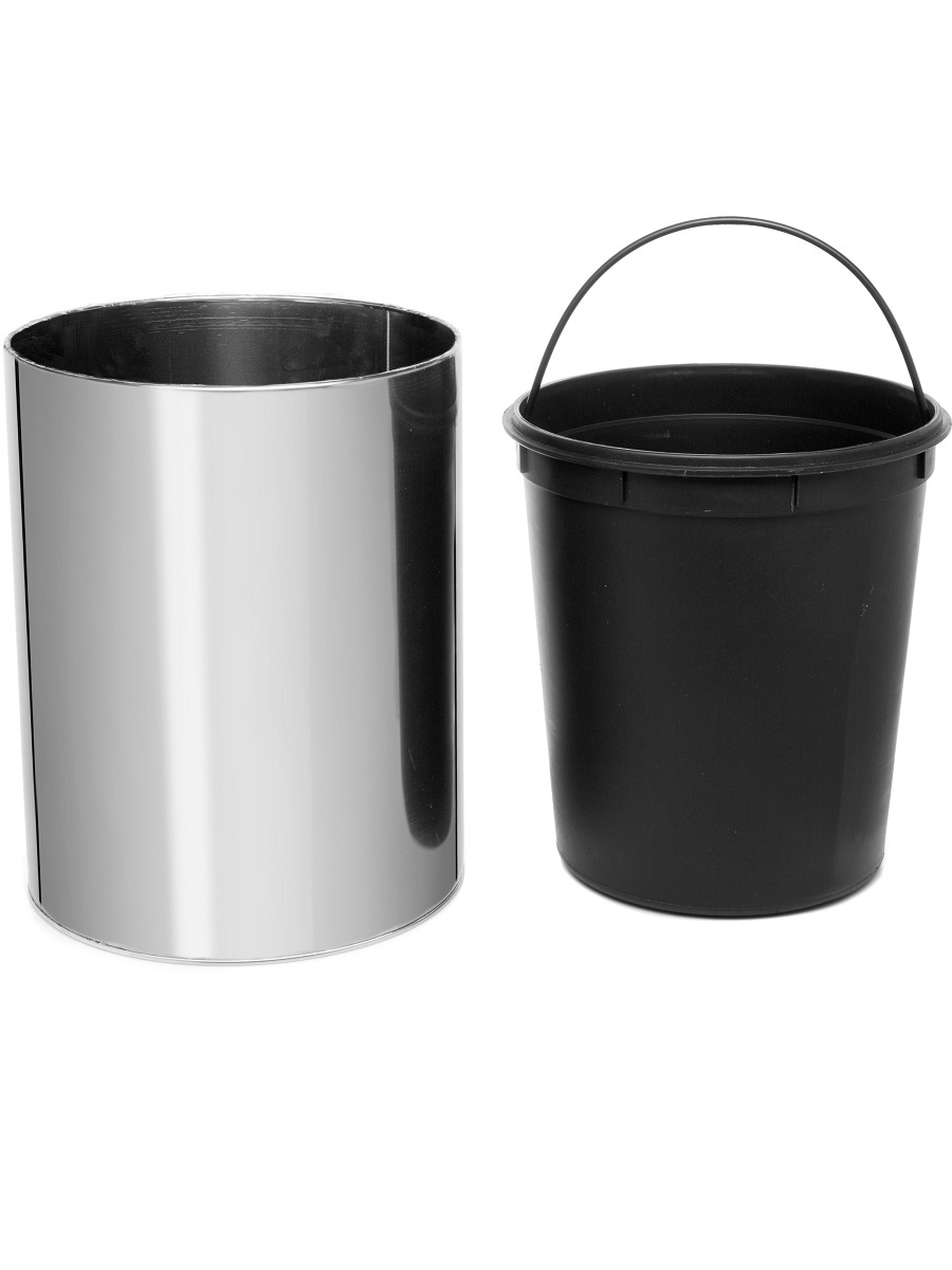 Ведро для мусора  без крышки Cetus 30L Chrome NAVAKO 11155 - Вид №1
