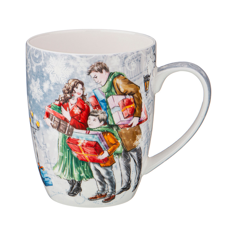 415-2096 Посуда фарфоровая Кружка "С НОВЫМ ГОДОМ!" 400 мл Lefard 