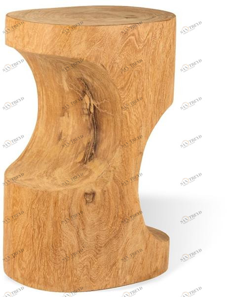 Pols Potten Низкий деревянный табурет  500-030-092 