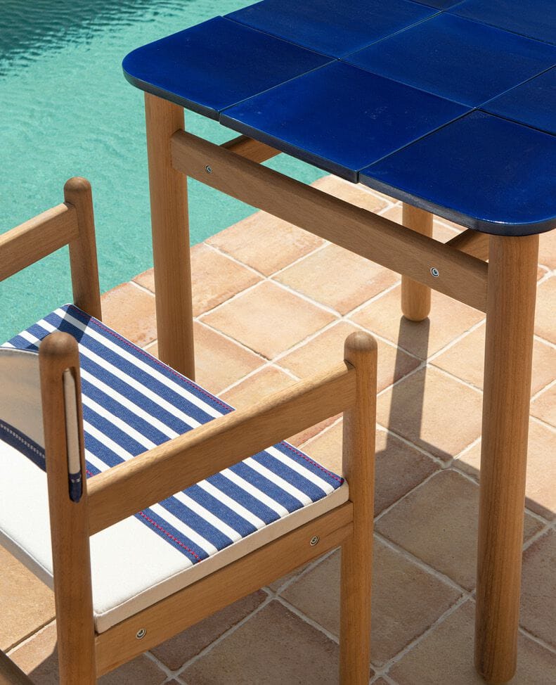 Керамический квадратный садовый стол calma Brava ARCH-00129899 - Вид №5