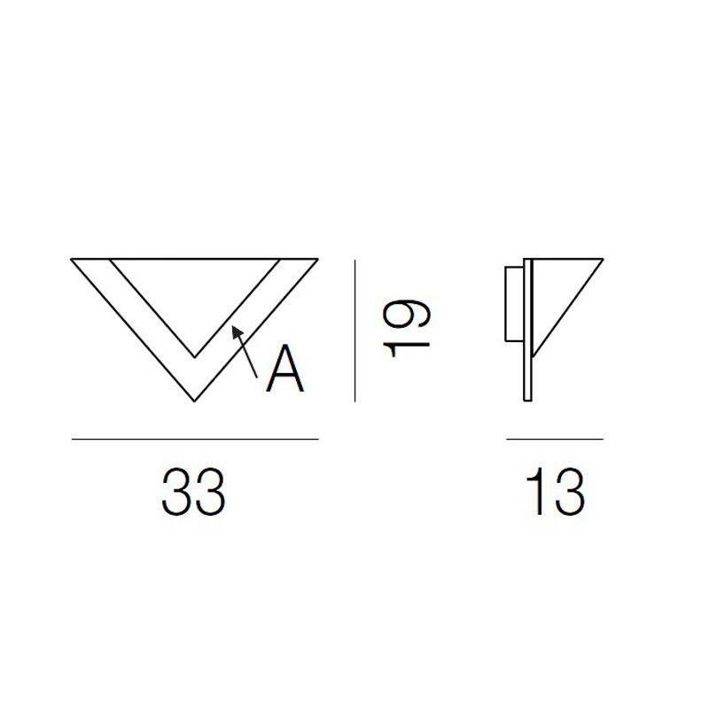 Светильник настенный синий Vistosi AP Duo BL CR VISTOSI  00-3882762 Синий  - Вид №2