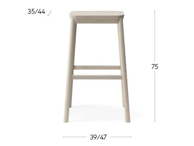 Высокий стул из бука Billiani ARCH-00130885 - Вид №2