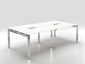 Прямоугольный стол для совещаний с системой люверсов