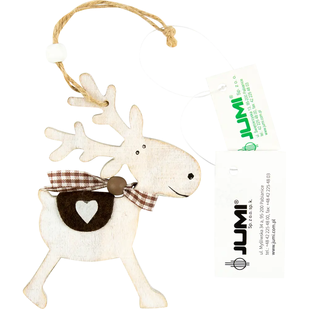 Ёлочное украшение «Олень белый» Santreyd STLM-2017192 - Вид №2