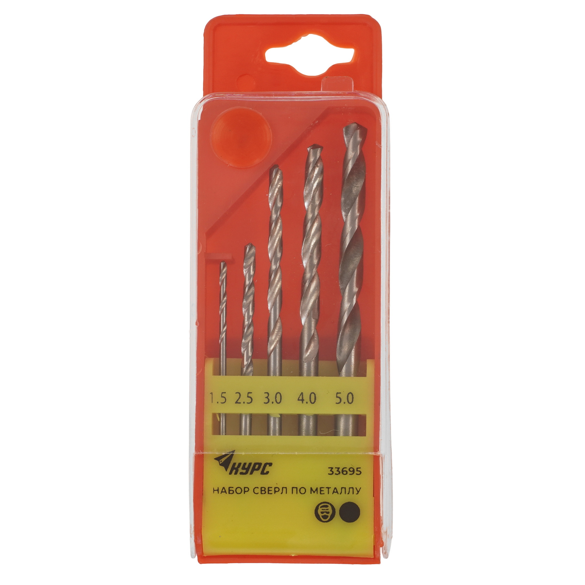 Набор сверл КУРС 33695 9256567 STDN-0132034