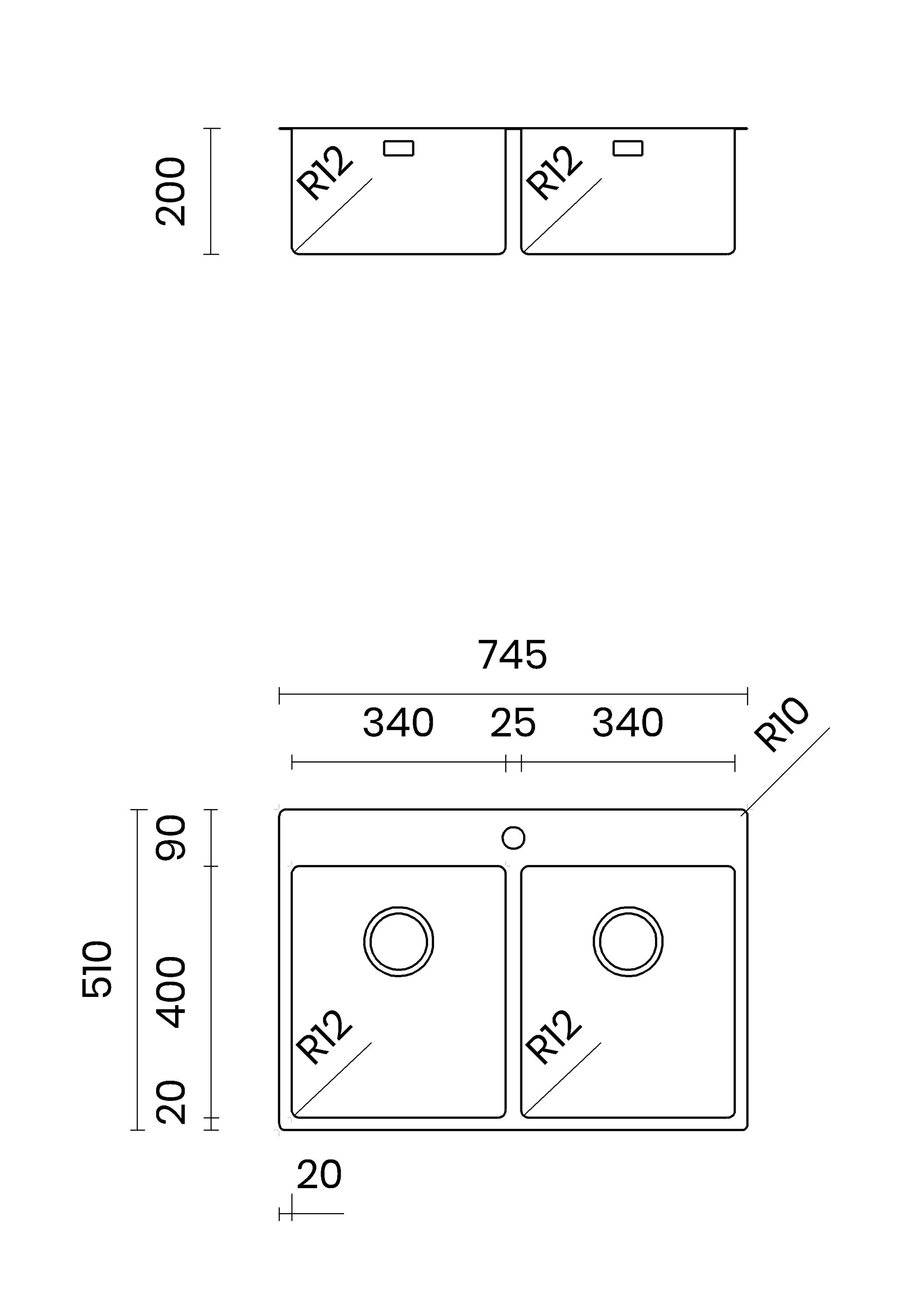 Раковина из нержавеющей стали с 2 чашами TASCA Asolo ARCH-00093077 - Вид №4