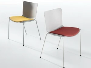 IBEBI Штабелируемый стул из полипропилена со встроенной подушкой Zaza