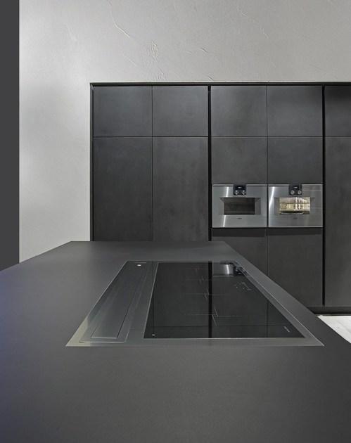 RIFRA Кухня с двойным островом из черного бетона One sun-id-1504045 - Вид №5