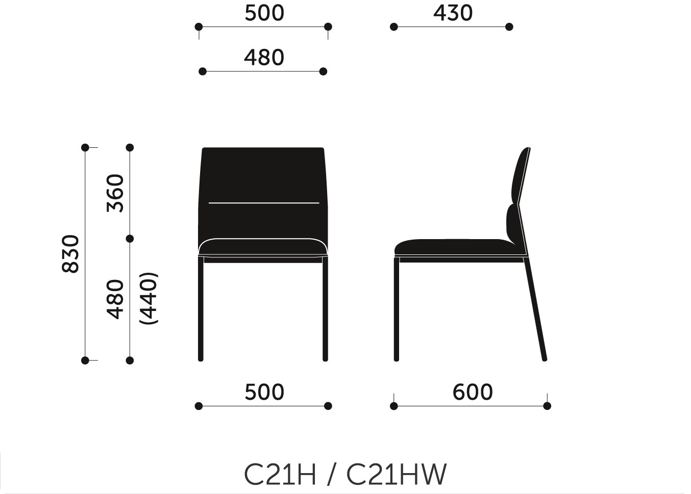 profim Стул из мягкой ткани Chic air sun-id-1482088 - Вид №1