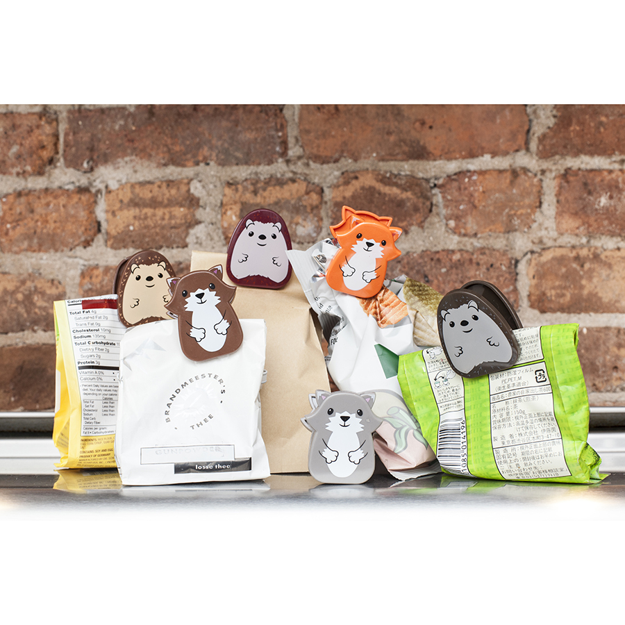 BC18-A Набор зажимов для пакетов woodland, 6 шт Kikkerland  - Вид №1