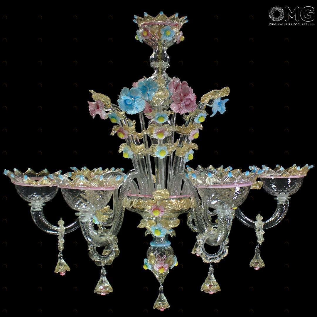 1119 ORIGINALMURANOGLASS Люстра Венецианская - Ферро - муранское стекло OMG  см 