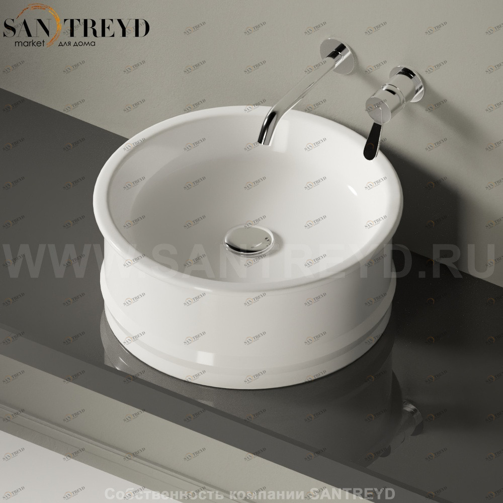 ACER0798PZZ Накладная раковина на столешницу  круглая Agape 