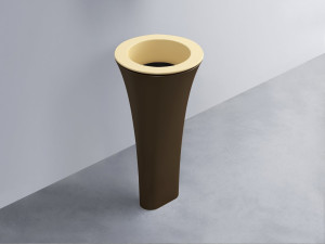 AMLA45-CN+AMPILT-LV+AMCOLT-CA Раковина Amedeo Tondo отдельностоящая cielo Enjoy + Amedeo