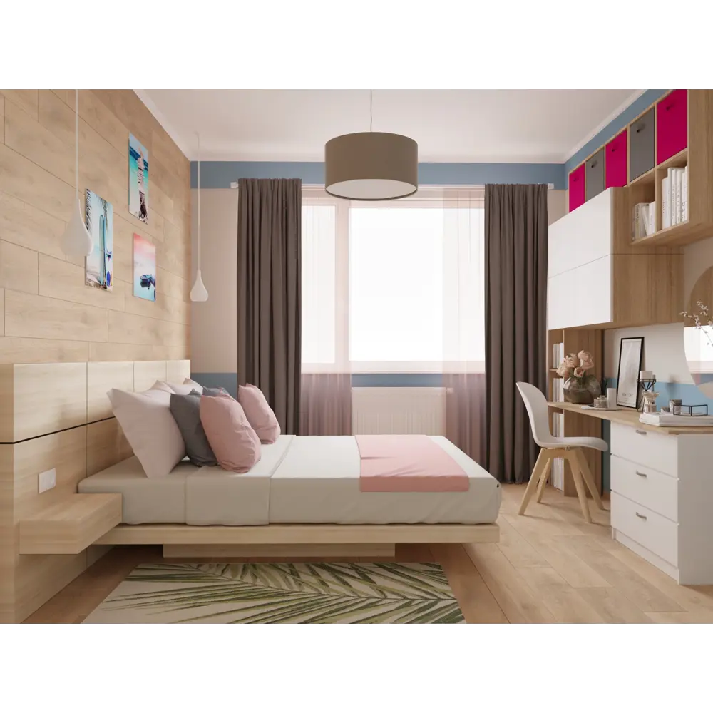 Тюль на ленте «Таити» 300х260 см цвет розовый антик INSPIRE STLM-2002753 - Вид №10