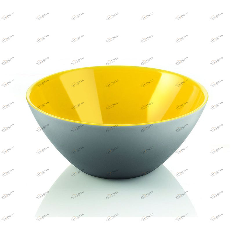 Салатница My Fusion 20 см серая-желтая Guzzini 281420141