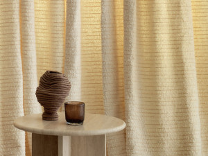 Ткань букле из хлопка и шерсти