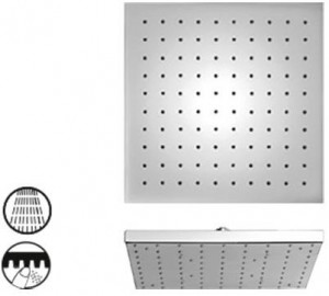 50CR759TCASQE Расс.д/душа, пластик, квадратный, 200 мм, хром