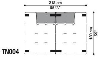 B&B Italia Модульный тканевый диван Tufty-too sun-id-1436231 - Вид №25