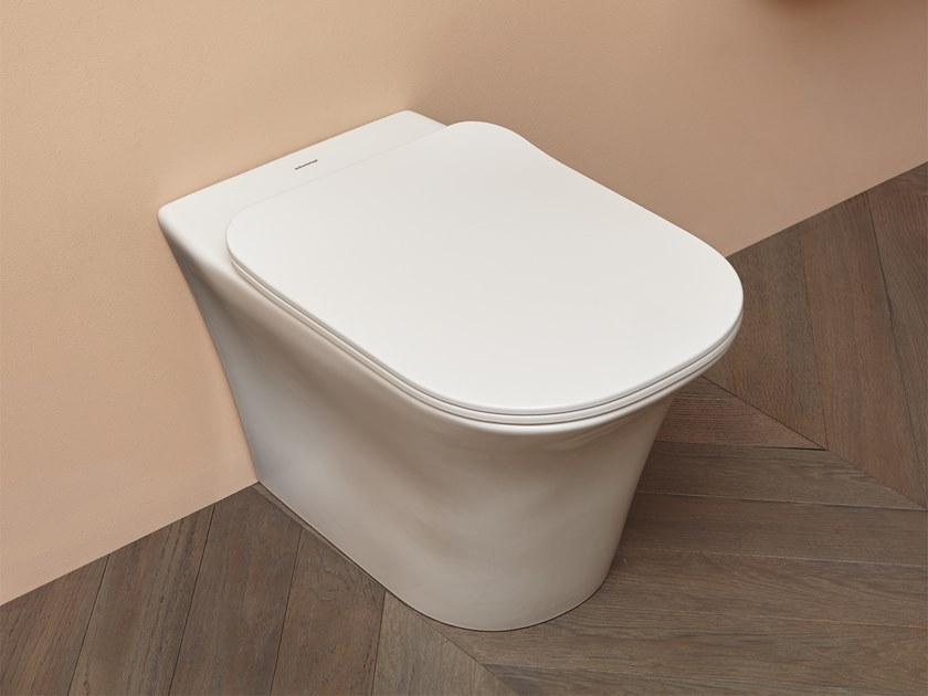 Приставной унитаз напольный Белый Antonio Lupi Design  Италия Antoniolupi sun-id-1506074 - Вид №1