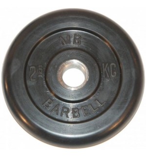 MB51-2,5 Диск обрезиненый черный mb barbell mb51-2,5 MB Barbell  - Вид №1