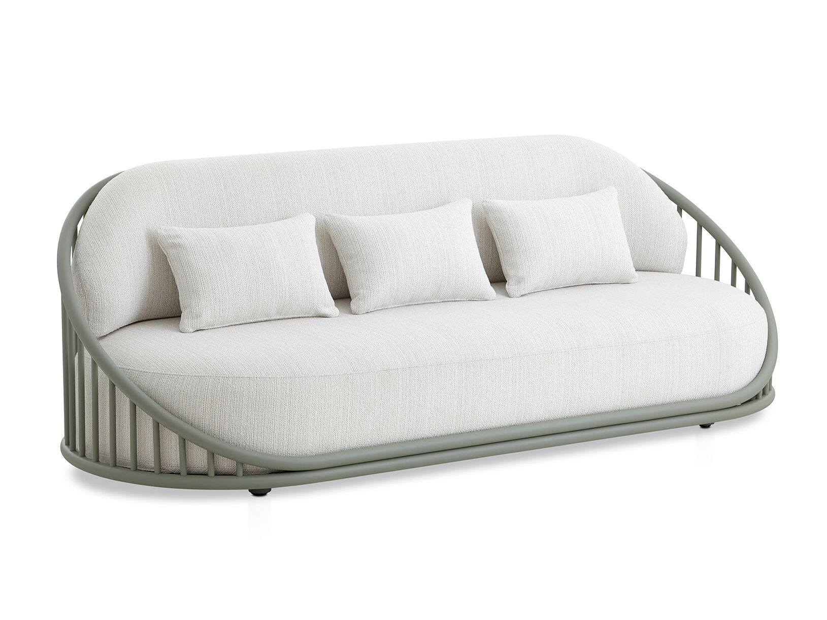 3-местный тканевый и алюминиевый садовый диван EXPORMIM Cask ARCH-00086066