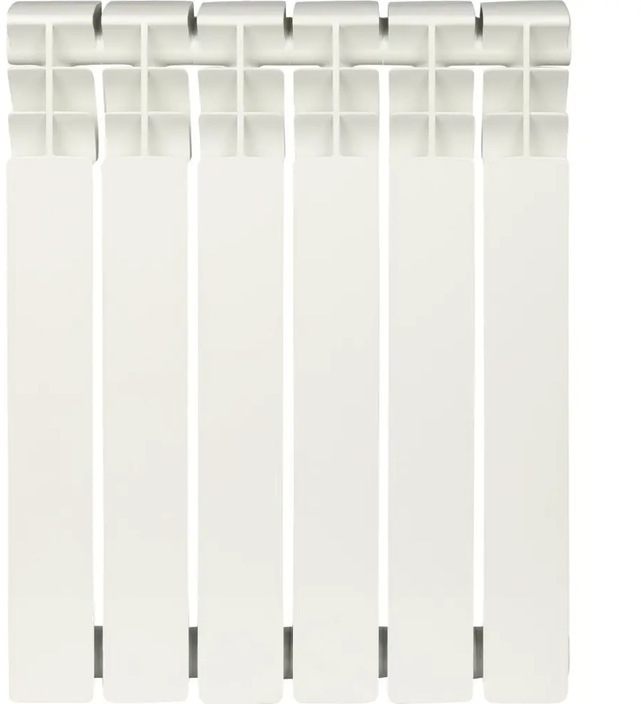 90057779 Радиатор Rommer Optima BM 500 6 секций боковое подключение биметалл белый STLM-0941592