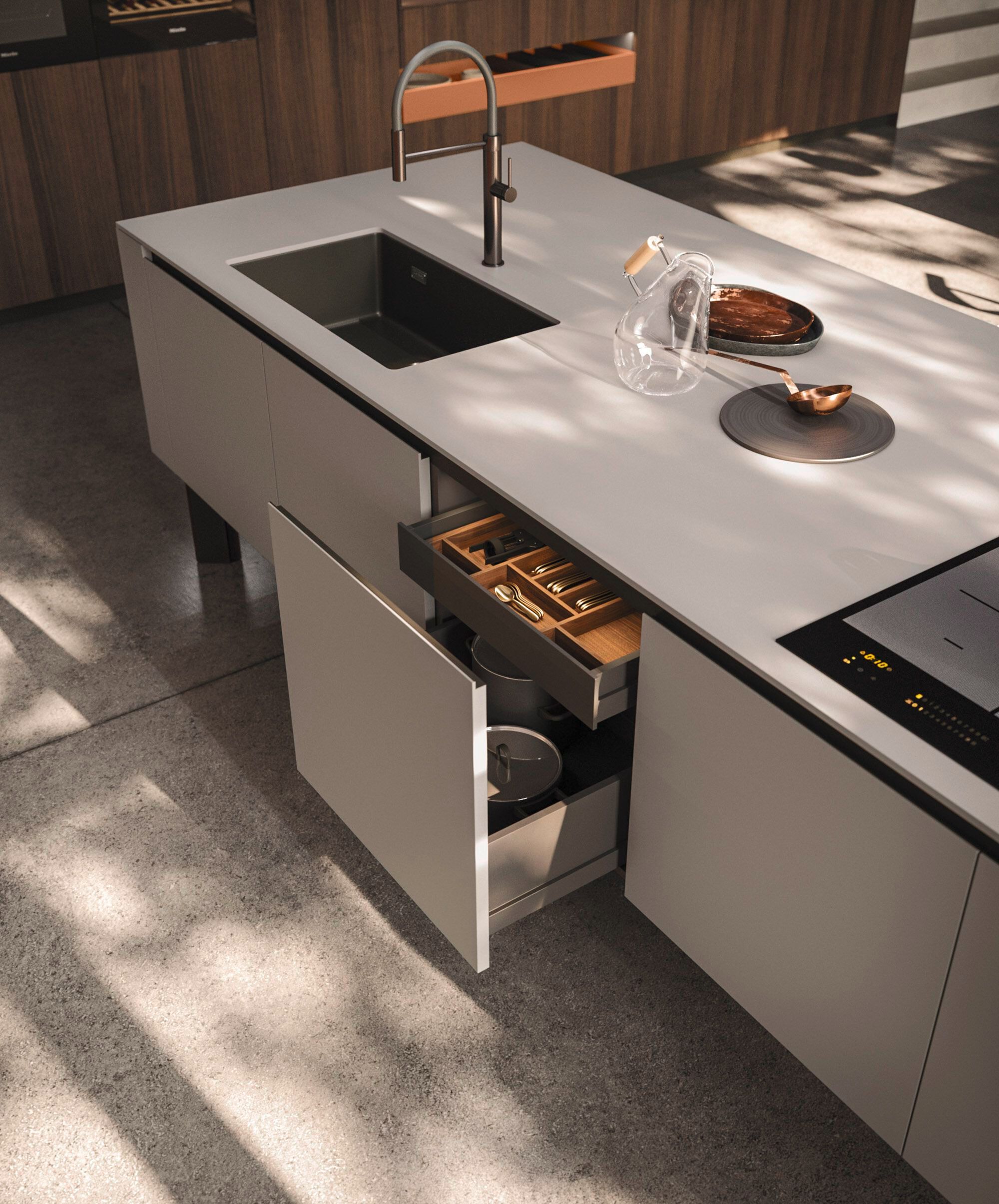 Встроенная кухня с островом Arrital Ak_Project ARCH-00004754 - Вид №3