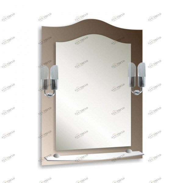 Зеркало Парнас с фонарем 735х535 (049) Парнас МИР ЗЕРКАЛ 232247