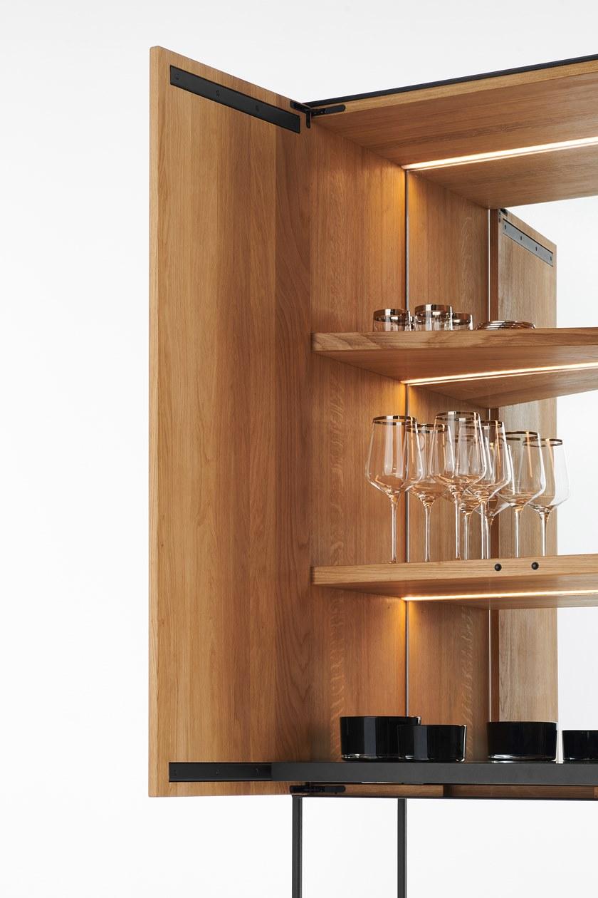 Milla & Milli Барный шкаф из массива дерева со встроенной подсветкой Frame sun-id-1398069 - Вид №2