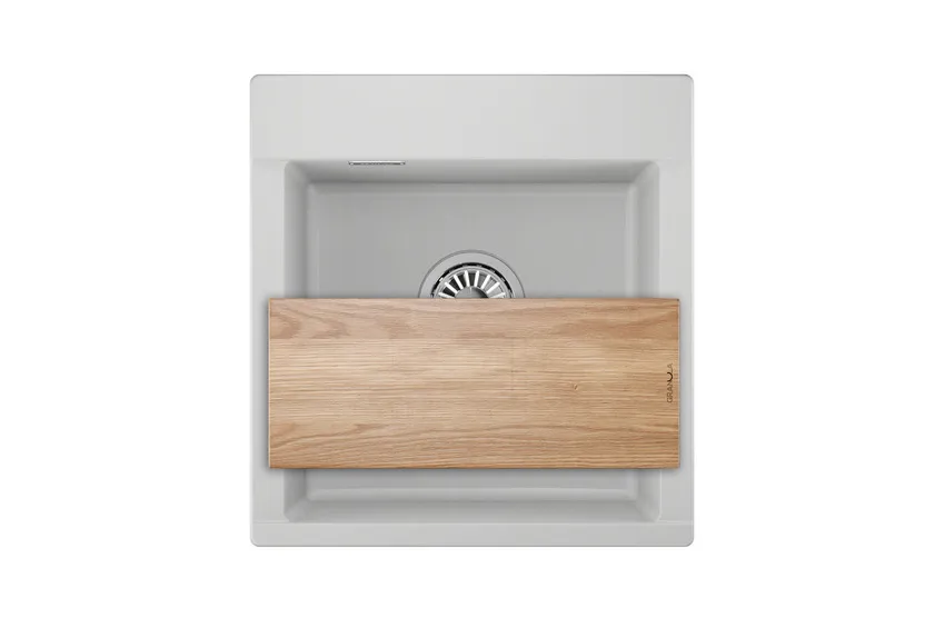 ES-4701, АРКТИК (БЕЛЫЙ), кухонная мойка, кварц, ESTETICA GRANULA 4701-ST217 - Вид №3