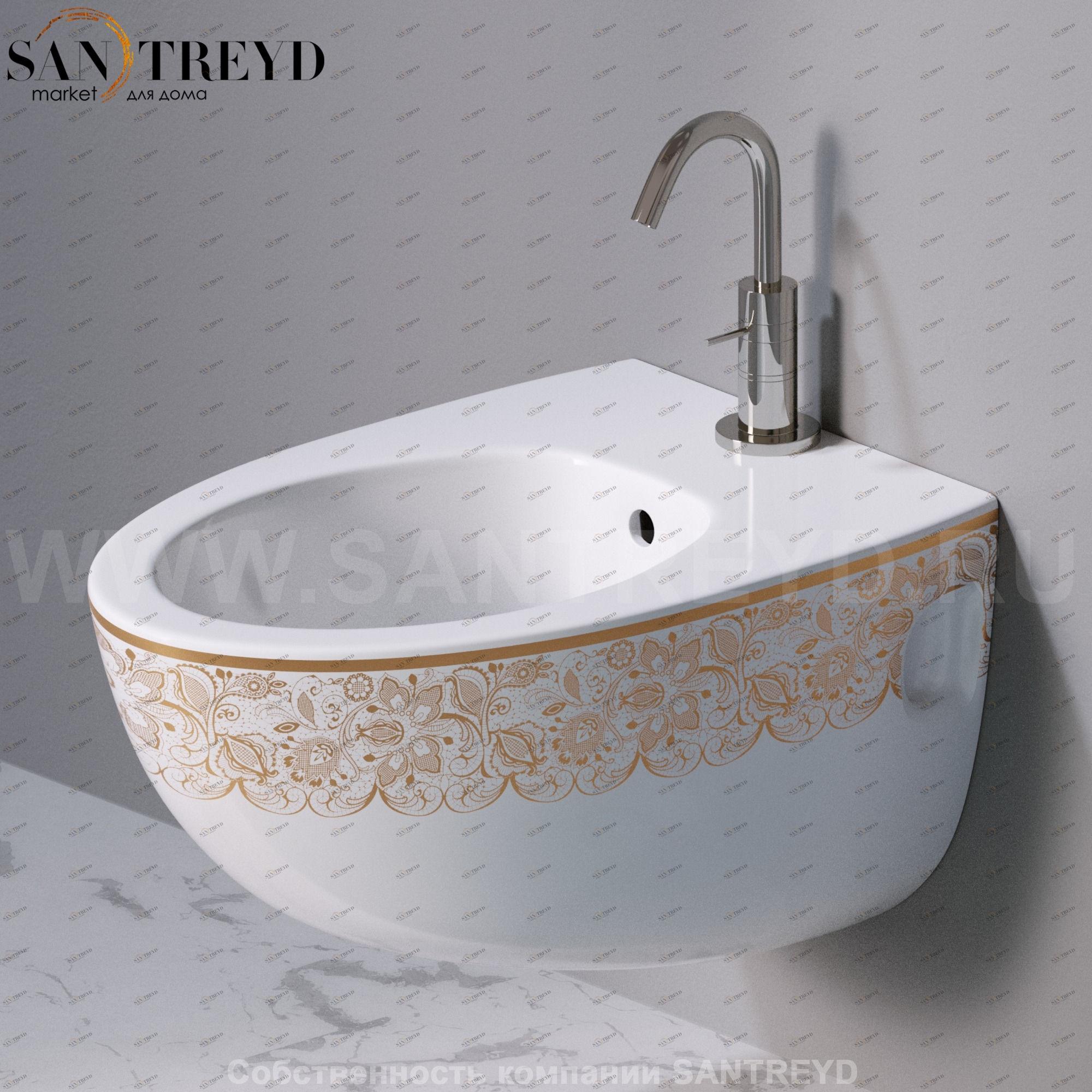 S512460G Биде подвесное OVAL A. e T. Italia AeT ITALIA