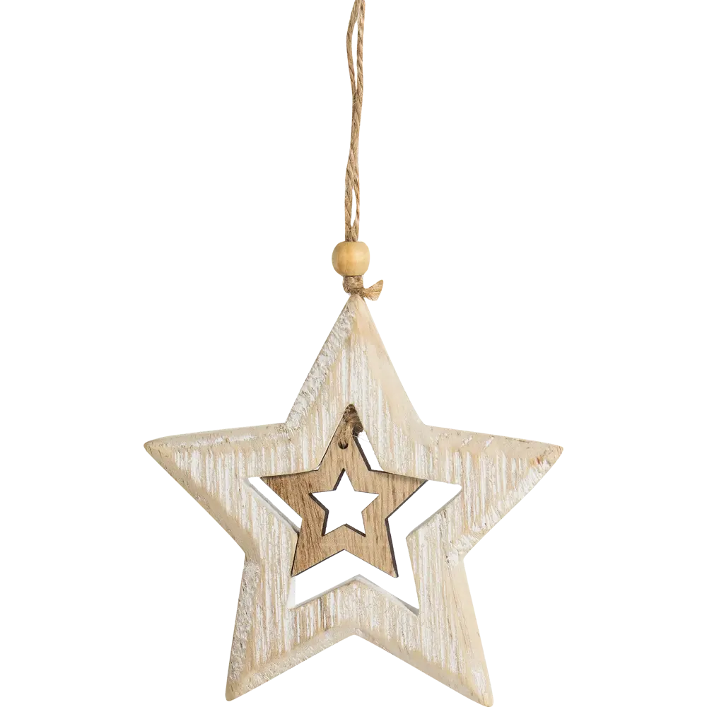 Украшение ёлочное «Звёздочка», 11 см, дерево Santreyd STLM-2008477 - Вид №1