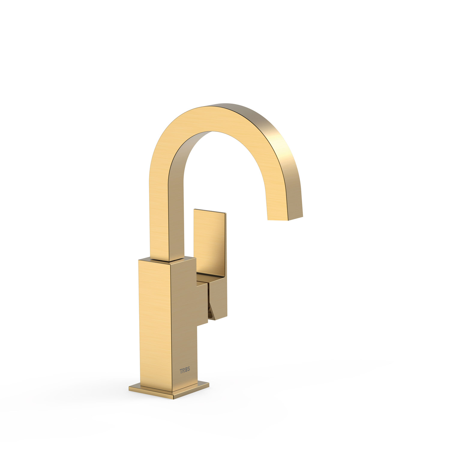 Смеситель для умывальника CUADRO с одной ручкой и боковым рычагом-00660502OM TRES 