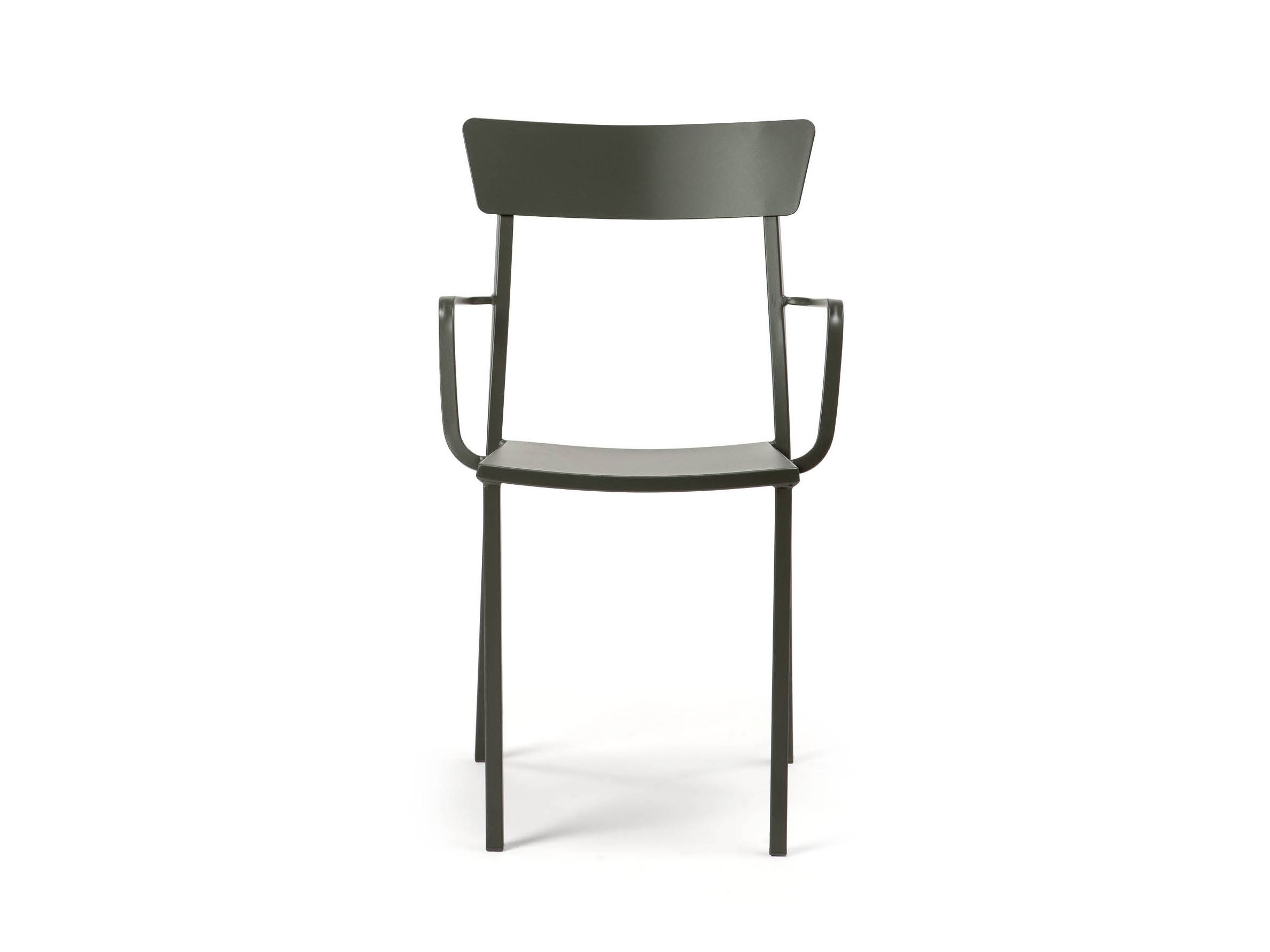 Металлический штабелируемый садовый стул с подлокотниками Vermobil Mogan ARCH-00110089