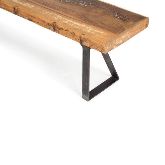 080296 Скамья из переработанного дерева Francisco Segarra Nissen Santreyd  - Вид №2